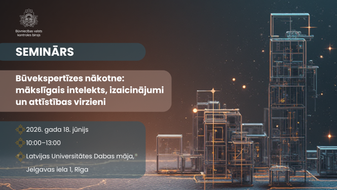 Attēlā redzams semināra nosakums un datums