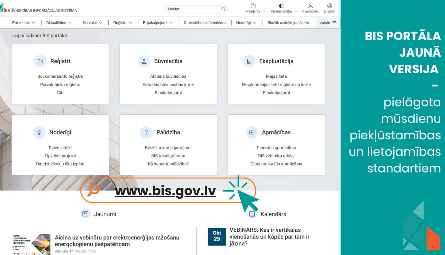 BIS jaunā versija