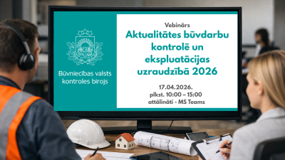 Vebināra nosakums uz datora akrāna