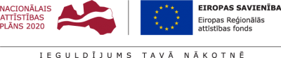 Eiropas Reģionālās attīstības  fonda  logo ansamblis