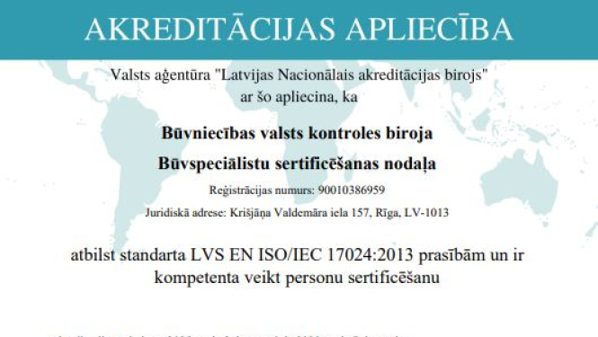 Akreditācijas apliecība