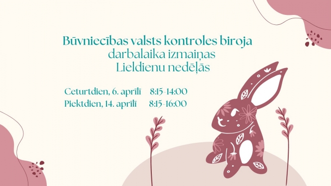 Attēls ar informāciju par darbalaika izmaiņām svētkos
