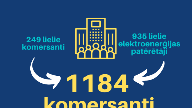 Informatīvs attēls ar statistikas datiem