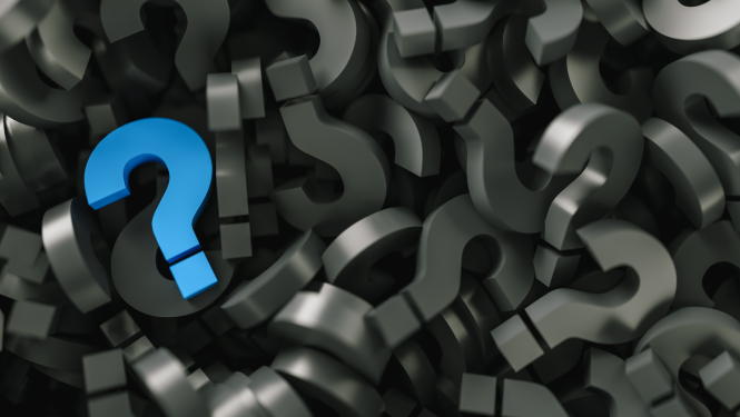 Attēls ar jautājumu zīmēm