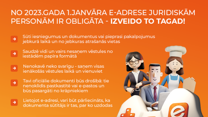 e-adrese obligāta juridiskām personām