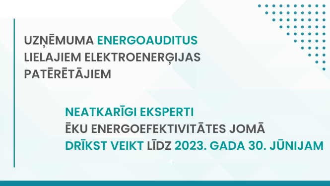 IZMAIŅAS UZŅĒMUMU ENERGOADUDITU VEIKŠANĀ 