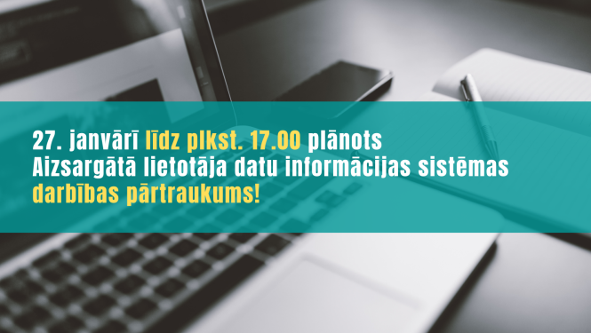 ALDIS plānots pārtraukums