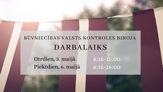 Attēls ar informāciju par mainīto darbalaiku