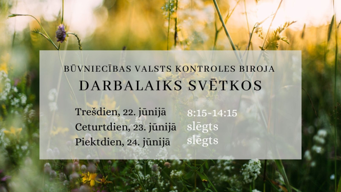 Foto ar pļavu un iestādes darbalaiku Līgo nedēļā