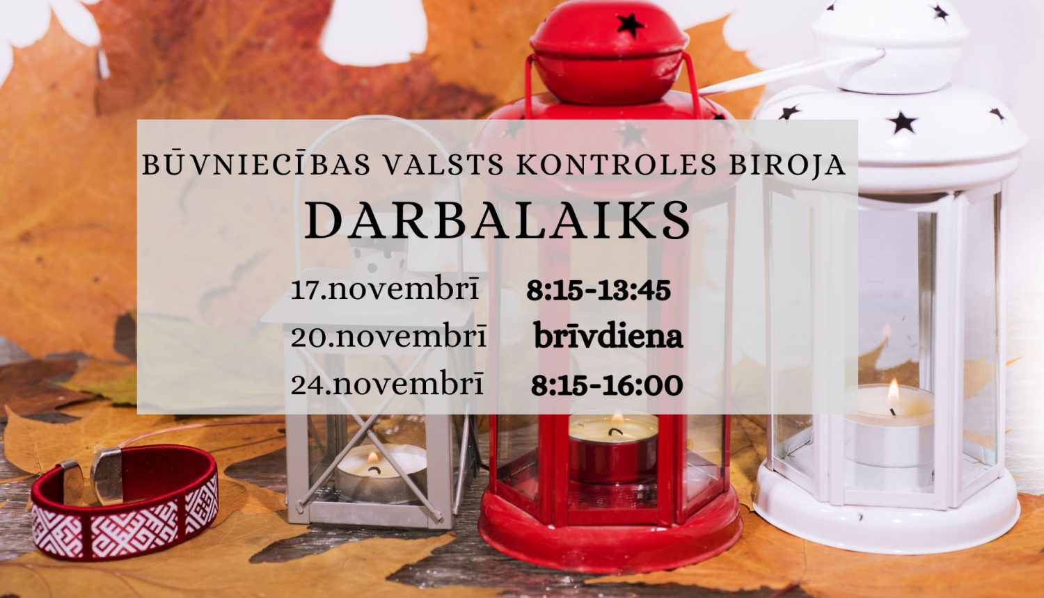 Attēls ar iestādes darbalaiku svētku nedēļās