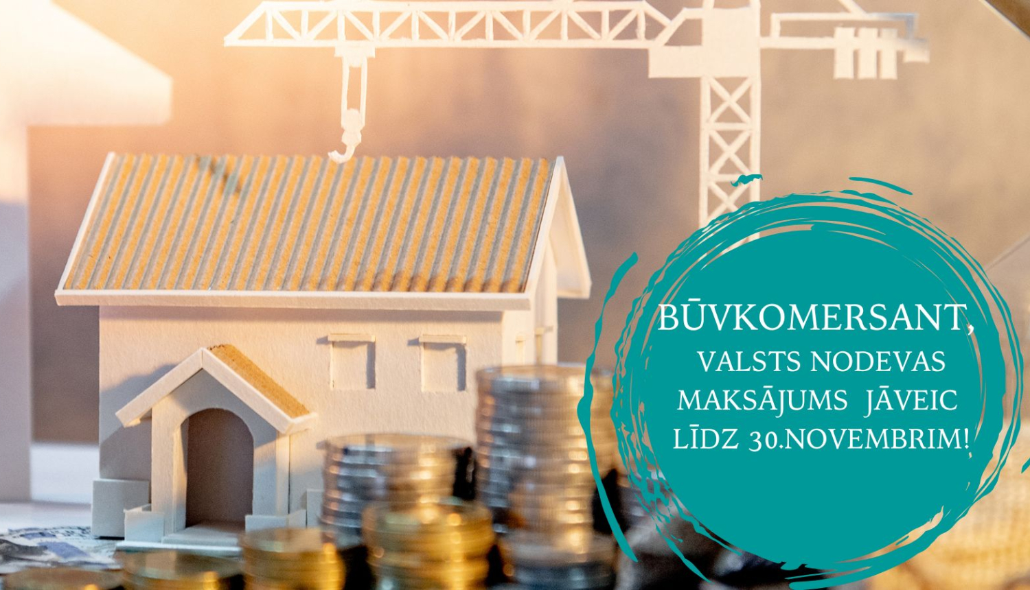 Mājas celtniecība un nauda ar atgādinājumu par maksājuma termiņa tuvošanos