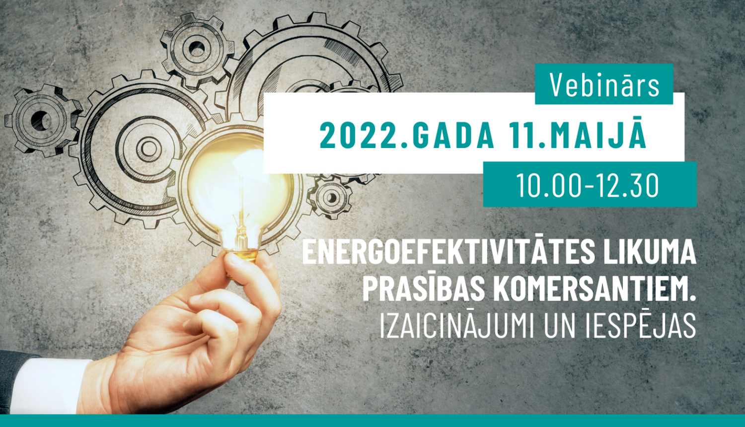 Energoefektivitātes prasības komersantiem vebināra vizuālis