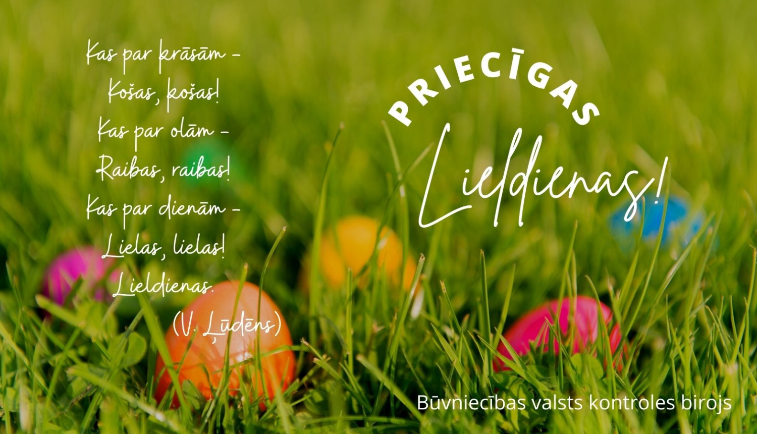 Lieldienu apsveikums