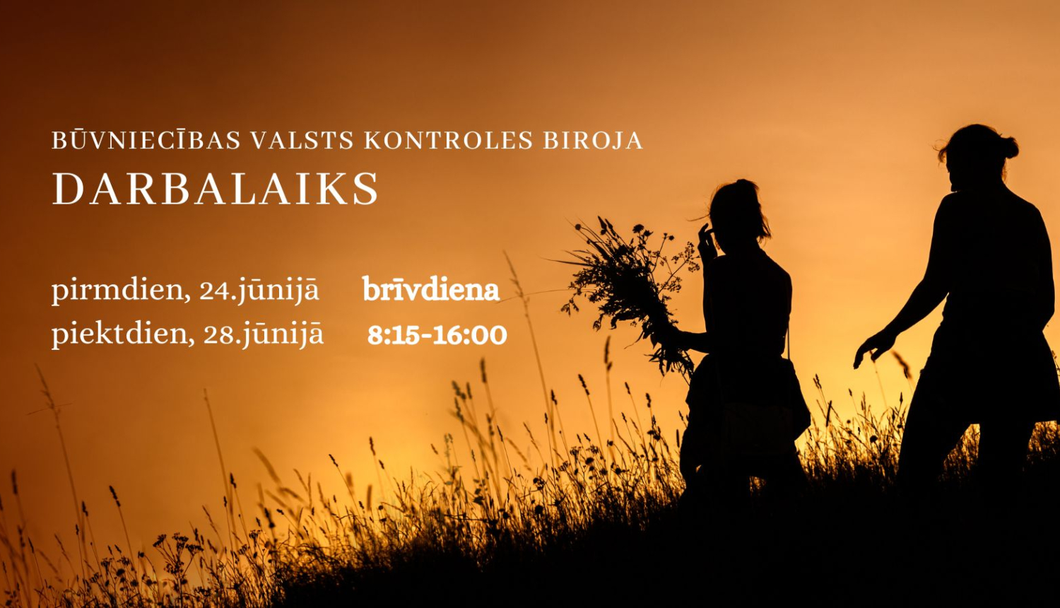 Informācija par darbalaika izmaiņām