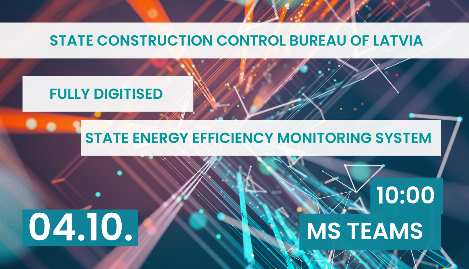 Picture with the title of the webinar