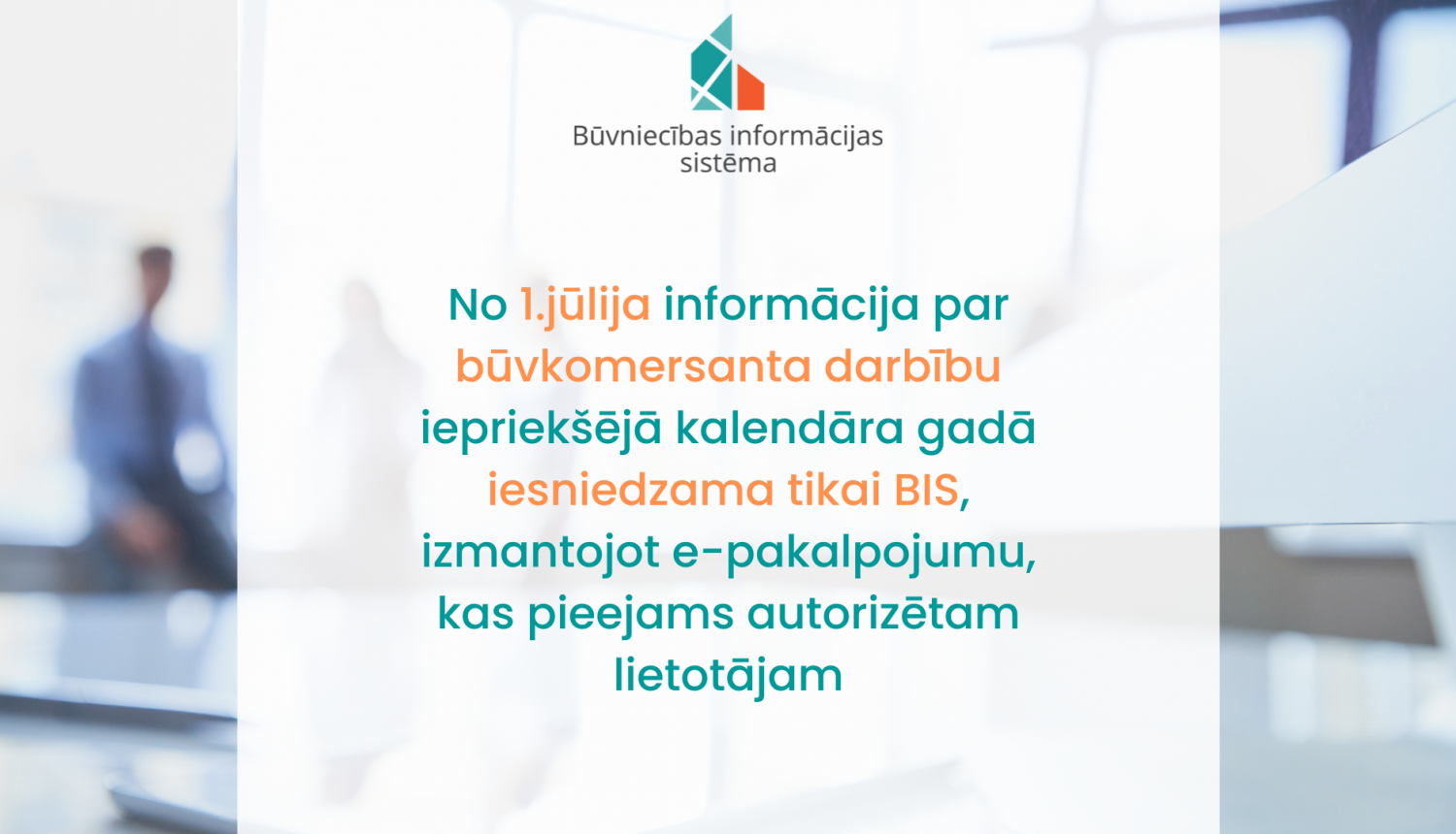 informācija par būvkomersanta darbību no 1.07